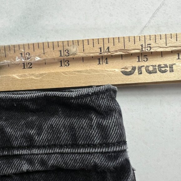 Abercrombie Fitch Jeans Womens 28x27* 90s Straight High Rise Black Denim Tag 27S - Picture 16 of 16